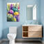 Plantes et fleurs, impression de jardin de cactus colorés-1713517447