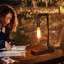 Chevonne Wood Desk Lamp