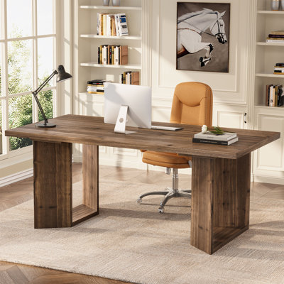 63" Solid Wood Desk