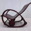Chaise berçante en bois massif relaxante et confortable