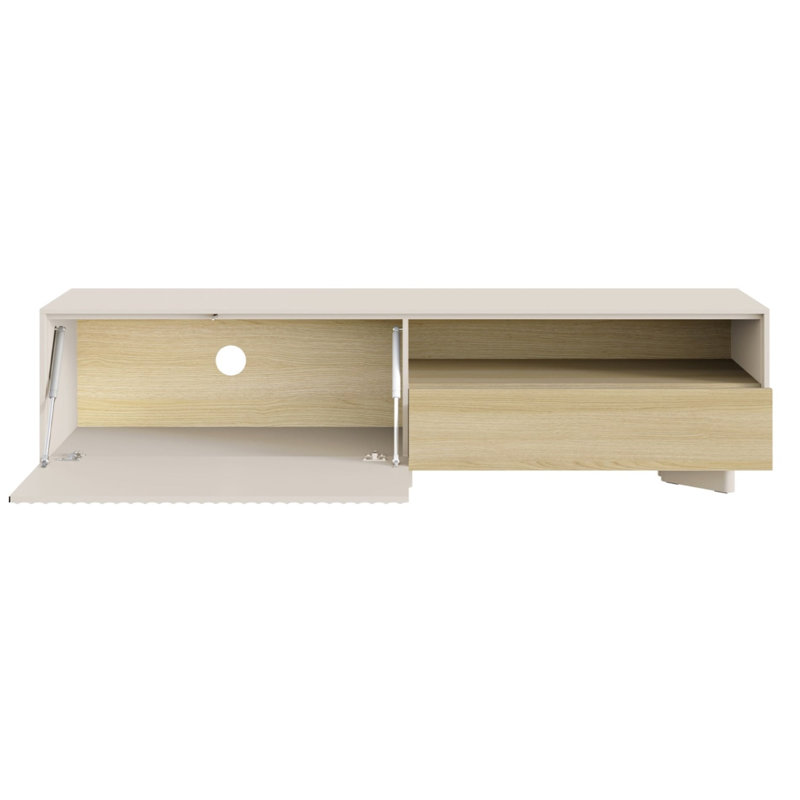 Unfinished TV Stand, 175, Fluted Front