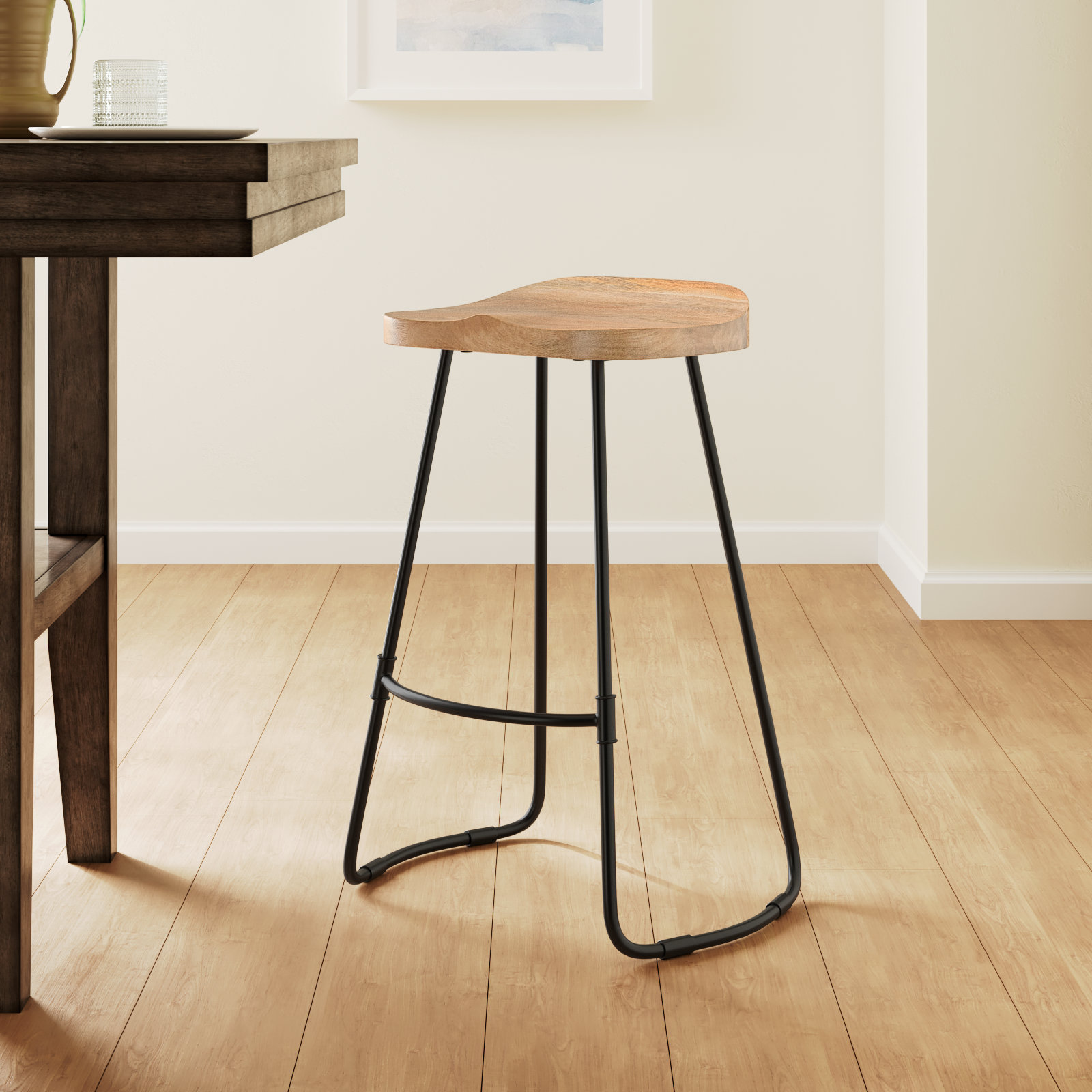 Geonna Bar and Counter Stool, Natural, Counter Stool (27" Seat Height)