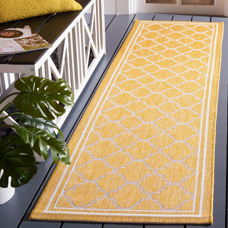 Almetta Performance Geometric Indoor/Outdoor Area Rug, Runner 2'3" x 8'