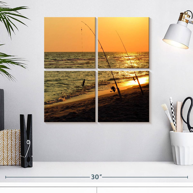 Senne American Sunset Fishing, H 18 po x l 18 po