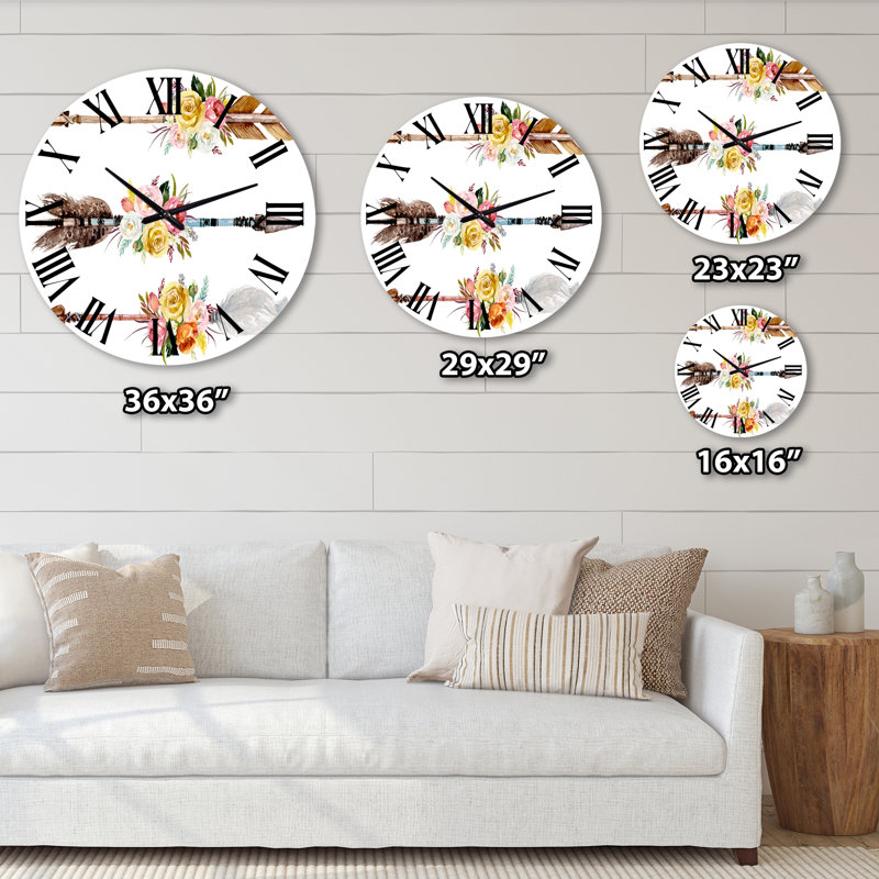 Horloge murale bohème et éclectique, Moyenne