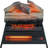 23" Electric Fireplace, 3D Log Set Insert, Infrared Fireplace Heater For Indoor