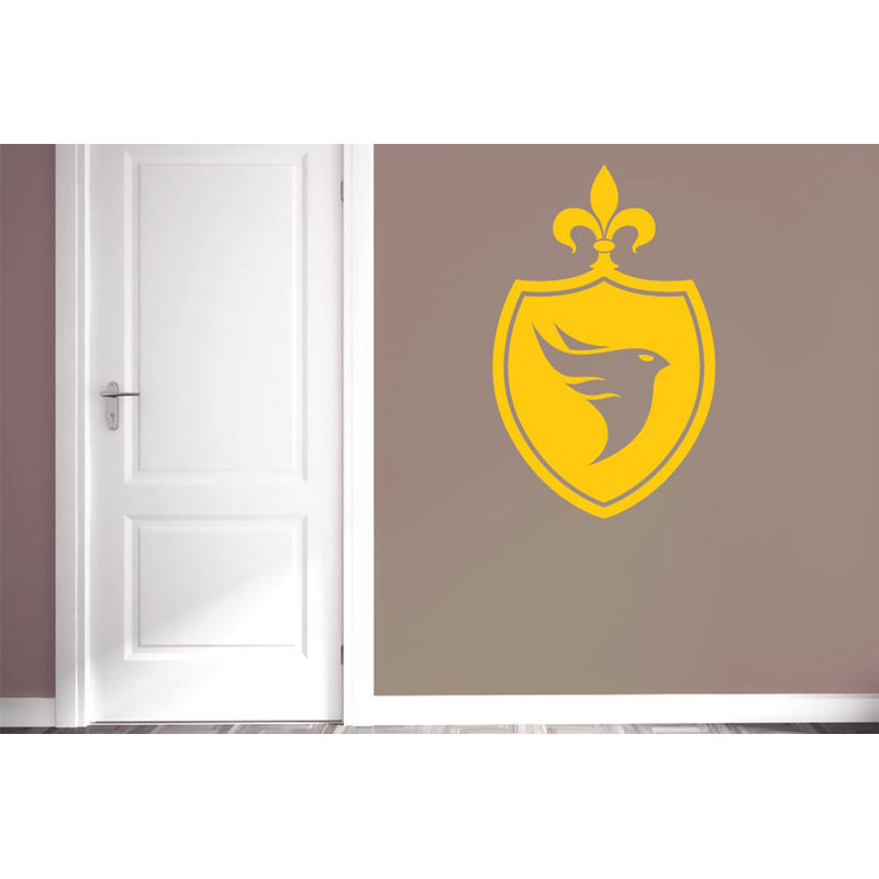 Abstract Wall Decal, Dark Yellow, Large