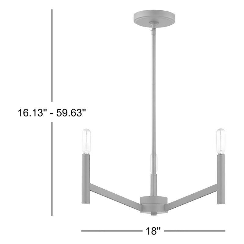Lovett 3 - Light Dimmable Classic / Traditional Chandelier, No, Midnight Black