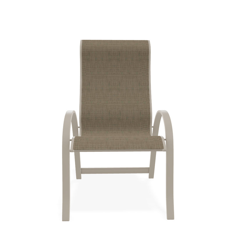 Aruba 1 Outdoor Dining Armchair, Textured Snow, Newport