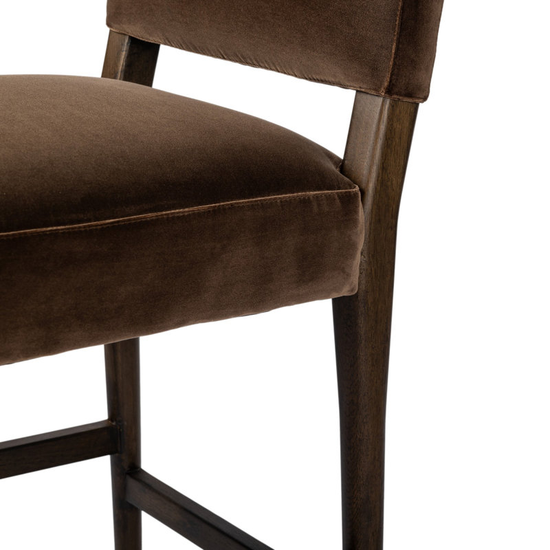 Abilene Stool-Somerton Ash, Burnt Oak, Sapphire Coco, Bar Stool (30.98" Seat Height)