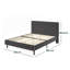 Ridley Upholstered Bed Frame with Button-Tufted Headboard-531434956