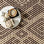 Tapis en mélange de coton à motif géométrique Leith-189239029