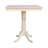 5 Piece Square Top Bar Height Dining Set With Four Matching San Remo Bar Height Slat Back Stools