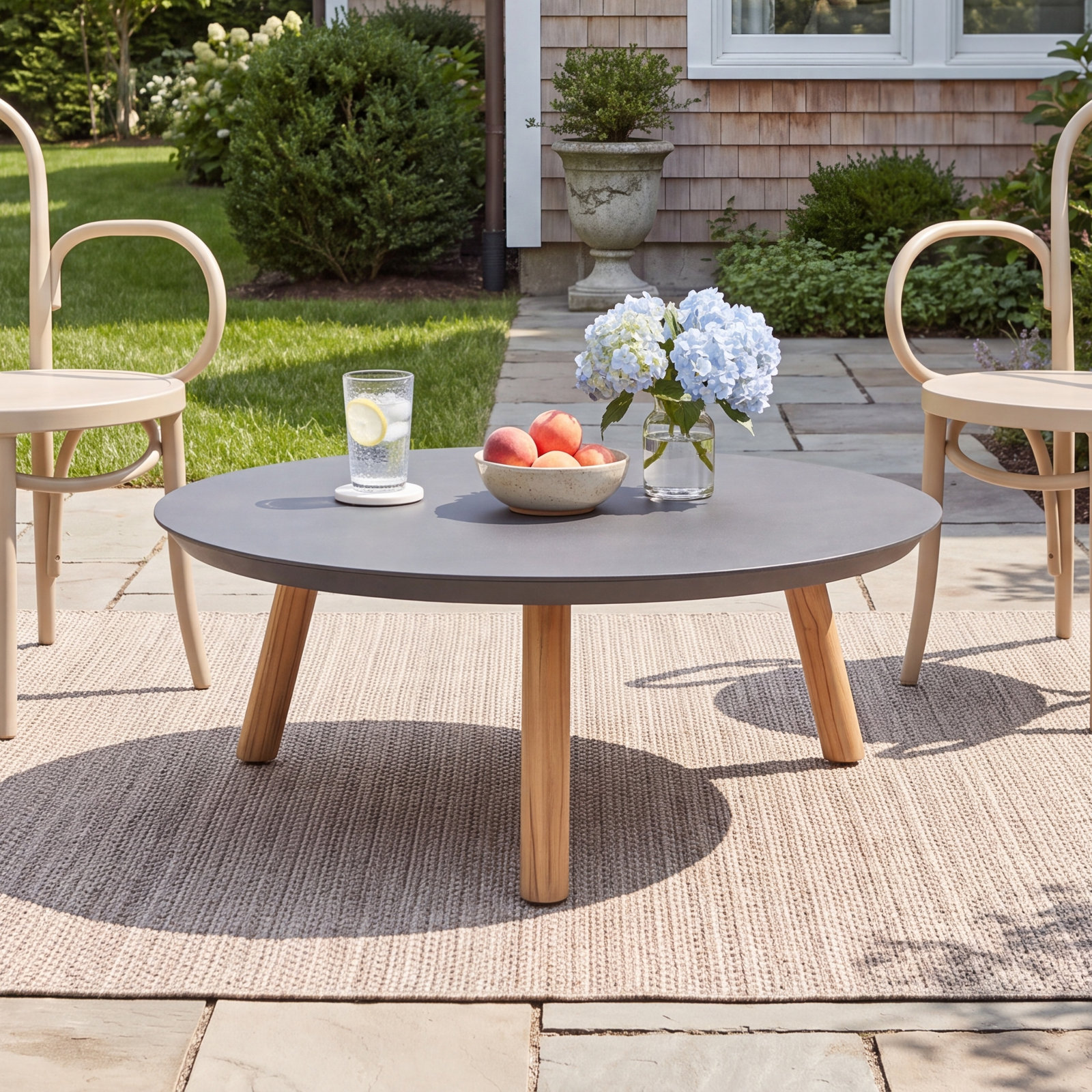 Palina 35" Teak Patio Table