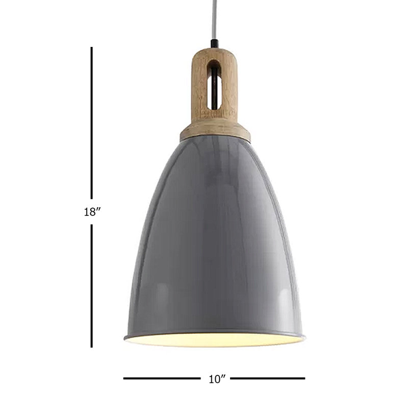 1 - Light Gray Single Pendant