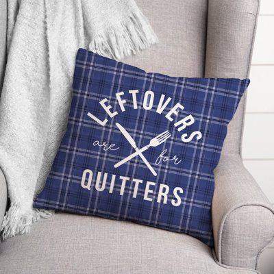  Housse et insert de coussin rectangulaire restants Are for Quitters