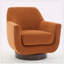 Fauteuil demi-tonneau pivotant de 30,90 po Mercersville-77118872