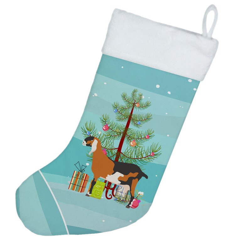 The Holiday Aisle® Anglo Nubian Goat Christmas Stocking | Wayfair