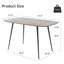 Table de salle à manger moderne avec pieds en métal-108896933-107402649