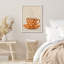 Warm Neutral Coffee Cup Framed Wall Art Prints - Cozy Kitchen Decor for Dining Room-125212168-125212166