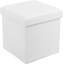 38 cm W Fabric Square Footstool with Storage