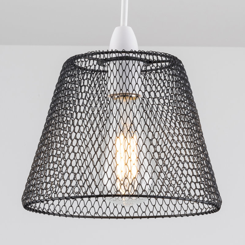 16cm H Metal Bell Lamp Shade ( Screw On ), Black