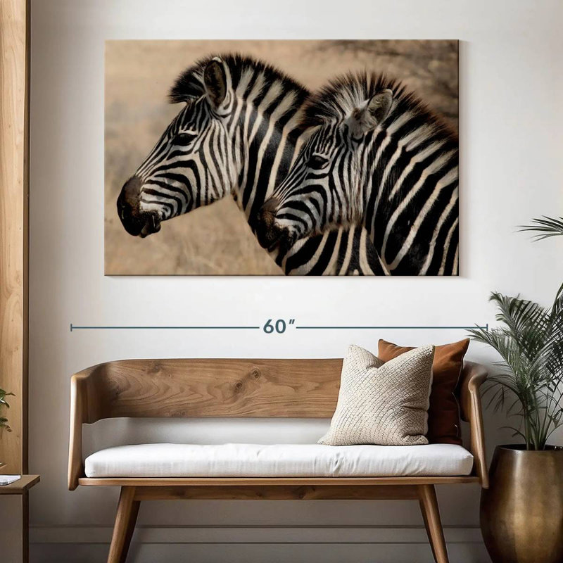 Brampt Zebra Friends, 34" H x 51" W