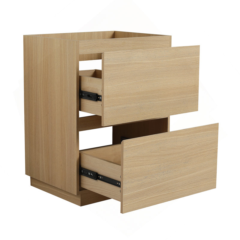 Meuble-lavabo de salle de bain 24 po sans lavabo supérieur, Chêne