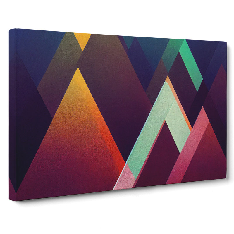 Shimmering Modern Abstract - Wrapped Canvas, 35cm H x 50cm W x 3cm D