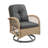 Baecher 2 - Person Boho-Style Wicker Patio Conversation Set With Swivel & Glider Chairs and Glass-Top Table-660944869