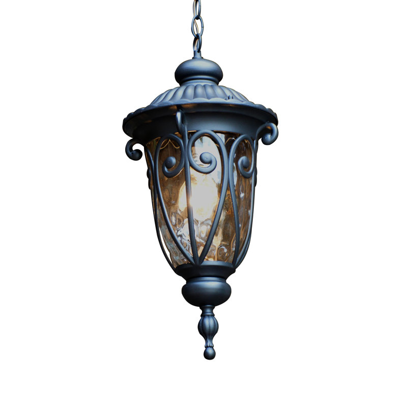 Grandstaff Outdoor Hanging Lantern, Matte Black