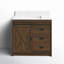 Ensemble de meuble-lavabo simple 36 po avec plateau en pierre reconstituée Jillian-1491685109