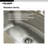 Houzer 23 in Stainless Undermount 9 in Deep Single Bowl Kitchen Sink w/ Strainer & Grid - MS-2309-C