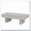 Table basse avec tiroir cannelé, table basse de salon