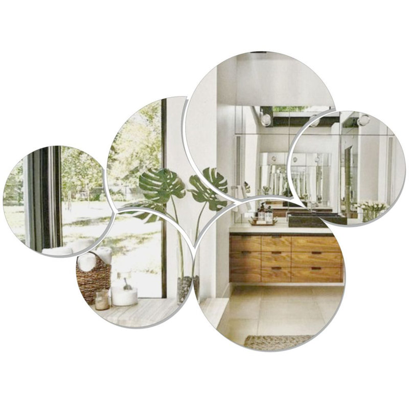 Kaci Wall Mirror, Silver, 75cm H x 100cm W