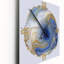 Horloge murale moderne océan bleu jaspe agate I-951982898