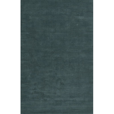 Tapis bleu en laine tissé à la main de couleur unie Guiness
