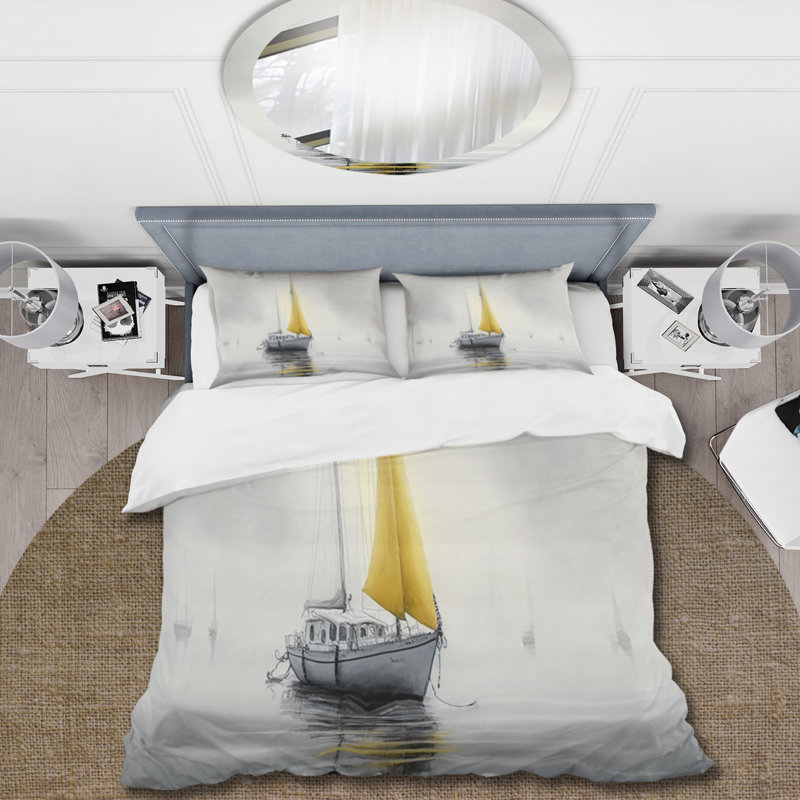 Ensemble de housse de couette en microfibre / polyester Boat Anchored III Bedding