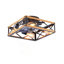 Ventilateur de plafond encastré 22,6 po, moteur réversible, télécommande CC, 7 pales PCS PC, ventilateur de plafond 6 vitesses, minuterie, pour la cuisine de la chambre à coucher - ampoules non incluses