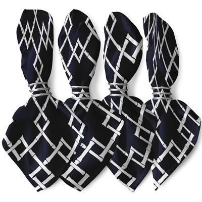 Kwaun Polyester Geometric Square Napkin