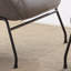 Fauteuil d'appoint et repose-pieds en cuir fleur-526376495