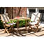Riviera Teak Outdoor Sling Folding Dining Armchair-145449126