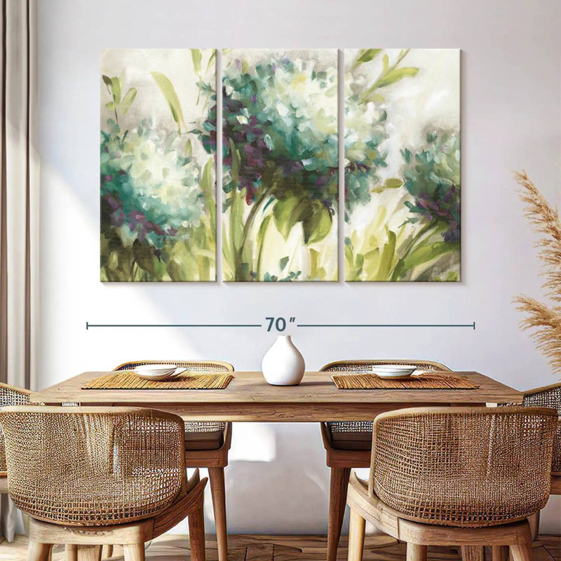 Harnek Hydrangea Field I, 42" H x 65" W