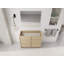 Base de meuble-lavabo autoportant Aaron de 42 po avec 2 portes à fermeture en douceur (lavabo non inclus)