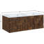 Leonardo Engineered Stone and Solid Wood Wall Mounted Bathroom Vanity-111221006