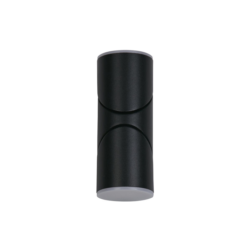 Anvie Matt Black 16.5cm H Integrated LED Outdoor Sconce