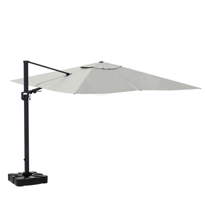 Chasteline 130" Square Cantilever Outdoor Umbrella