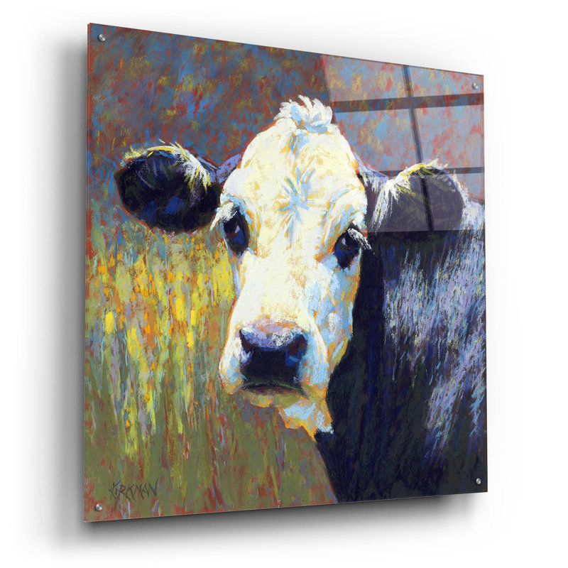 " Moo " by Rita Kirkman, 36" H x 36" W