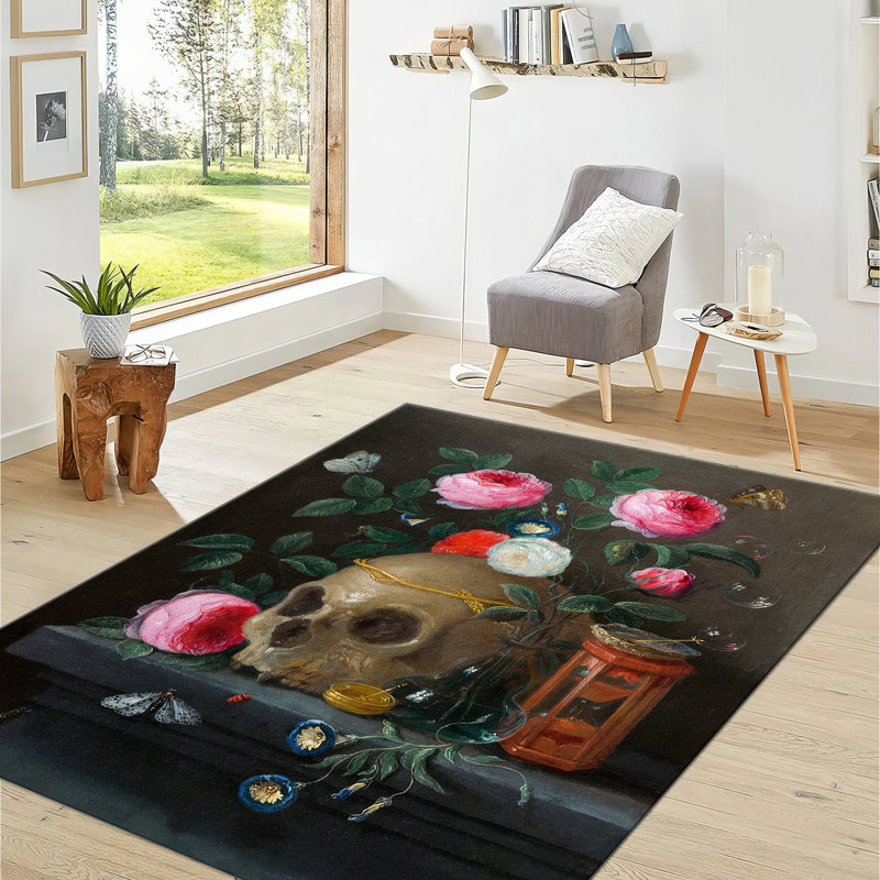 Deluxe Soft Pile Printed Rug with Elegant Floral Pattern for a Sophisticated Touch in Any Room Decor, Runner 2'8" x 6'7"