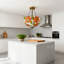 3-Light Tiffany Style Sunflower Chandelier With E26 Bulb